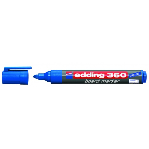 Маркер для доски Edding "360" 1,5-3 мм с круглым наконечником, синий E-360#3