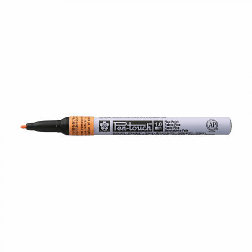 Маркер декоративный "PEN-TOUCH" 1,0 мм, оранжевый флуоресцентный Sakura-XPMKA305