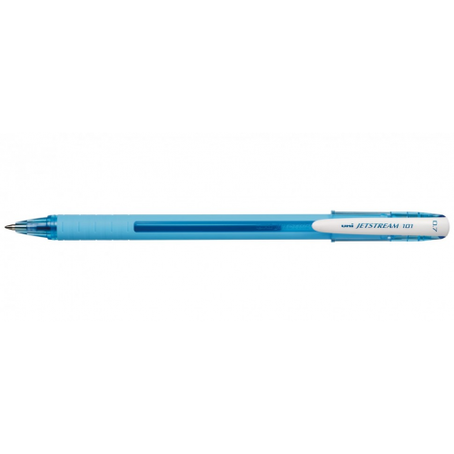 Ручка шариковая Uni Jetstream SXN-101-07FL, 0,7 мм, синяя, цвет корпуса: голубой Uni-176891