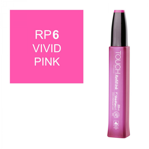 Заправка для маркеров Touch "Refill Ink" 20 мл RP6 Яркий розовый ShinHan Art (Touch) T-RP6