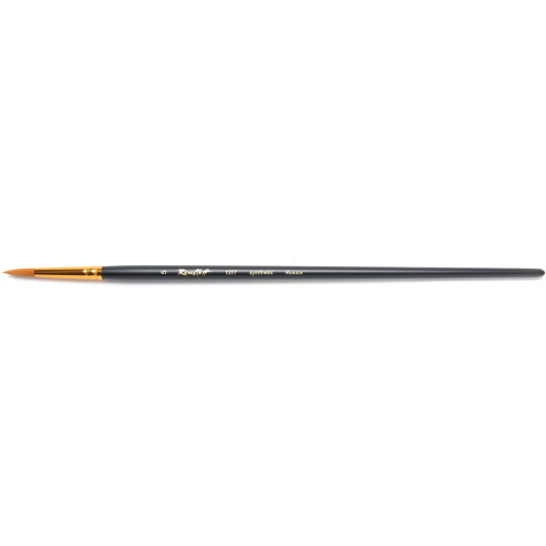 Кисть синтетика №5 круглая Roubloff "1317" длинная ручка, матовая Rbf-ЖС1-05,07Ж