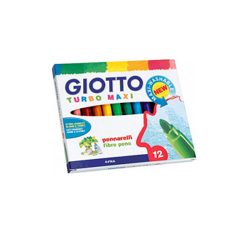 Набор фломастеров Fila "Giotto Turbo Max" 12 цв в картоне FILA-454000