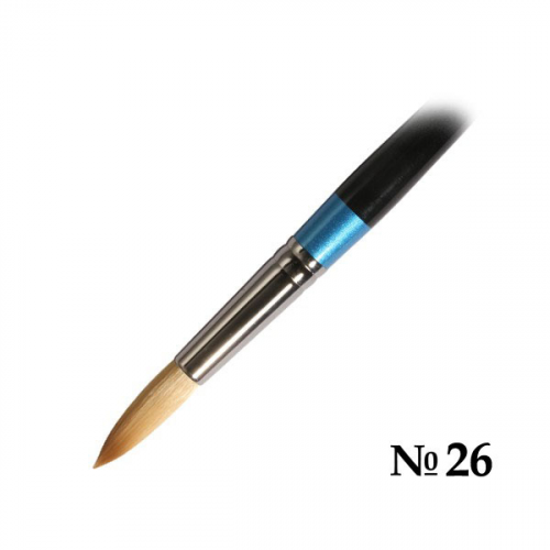 Кисть синтетика №26 круглая Daler-Rowney "AQUAFINE" короткая ручка DR-282085026