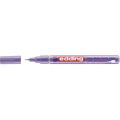 Маркер декоративный лаковый Edding "780" 0,8 мм с круглым наконечником, фиолетовый металлик E-780-78