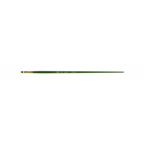 Кисть щетина №2 плоская, укороченный ворс Гамма "Пейзаж" длинная ручка ГМ-603002