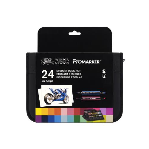 Набор маркеров ProMarker "Studen designer" 24 цвета в пенале Winsor & Newton W&N-0290030