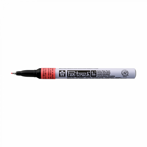 Маркер декоративный "PEN-TOUCH" 0,7 мм, красный флуоресцентный Sakura-XPSKA319