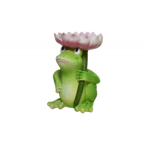 Декоративная фигурка Лягушка с цветком Hoff