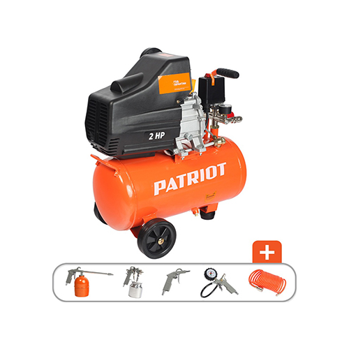 Компрессор Patriot EURO 24-240 K + набор пневиоинструмента KIT 5В 525306366