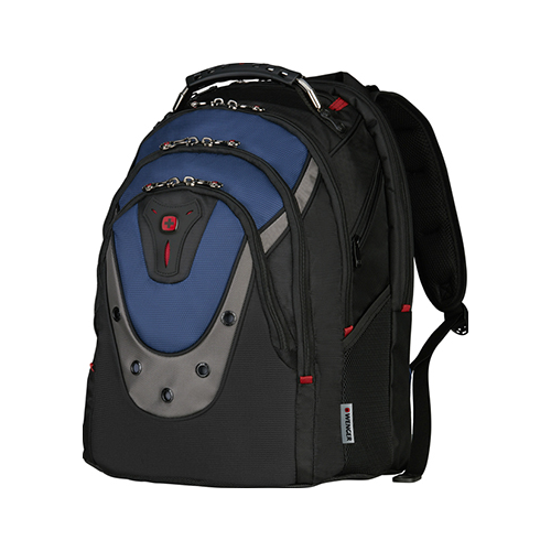 Рюкзак Wenger 17'' черный/синий полиэстер/ПВХ 37 x 26 x 47 см 23 л 600638