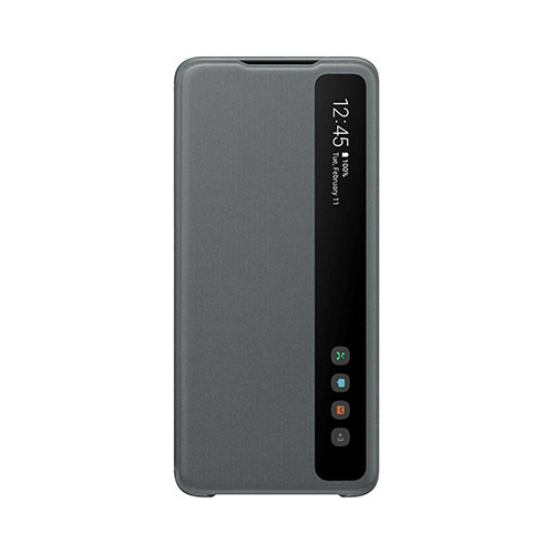 Чехол (флип-кейс) Samsung S20 Ultra (G988) ClearView gray EF-ZG988CJEGRU