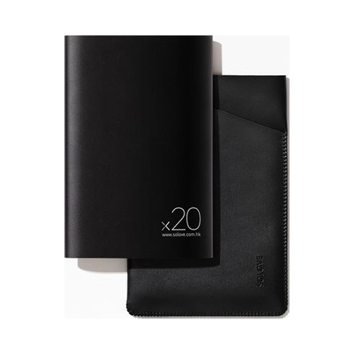 Внешний аккумулятор Xiaomi SOLOVE 20000mAh с кожаным чехлом (A8-2 Black)