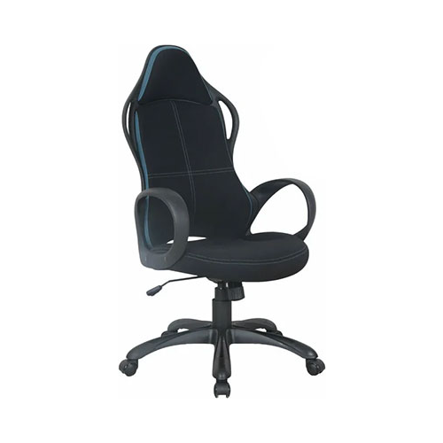 Кресло Brabix PREMIUM ''Force EX-516'' ткань черное/вставки синие 531572