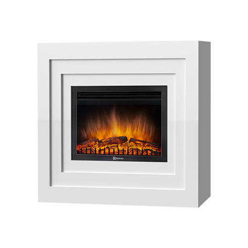 Каминокомплект Electrolux EFP/P- 3020LS с порталом Firelight Cubo 30 белый