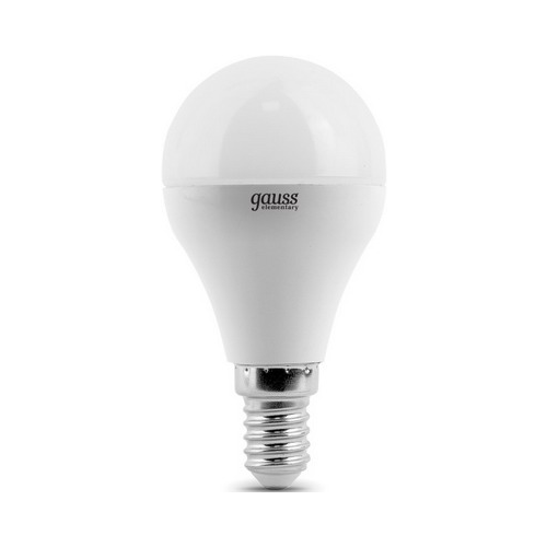 Лампа GAUSS LED Elementary Globe 6W E 14 4100 K 53126