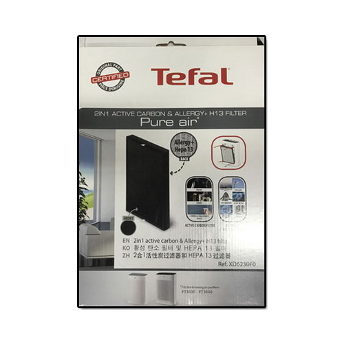 2 в 1 угольный фильтр (фильтр ALLERGY и HEPA13) Tefal XD6230F0