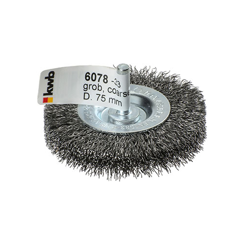 Кордщетка плоская для дрели Kwb D 75 мм 6078-33