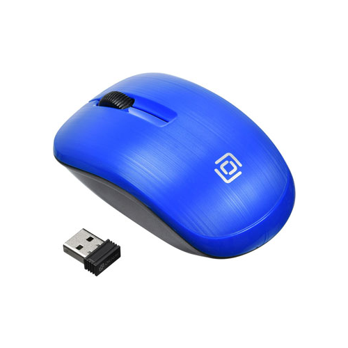 Беспроводная мышь Oklick 525MW синий оптическая (1000dpi) беспроводная USB (2but)