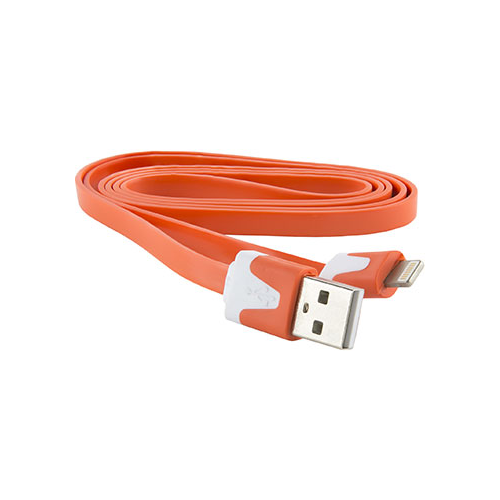 Кабель Red Line Плоский USB-8-pin для Apple оранжевый