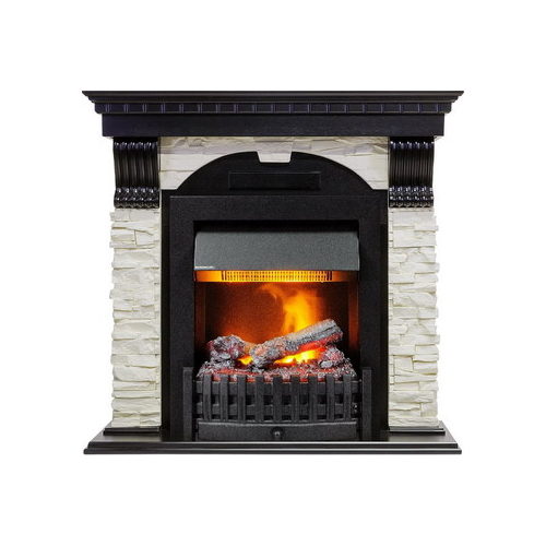 Каминокомплект Dimplex Dublin арочный сланец белый с очагом Danville Delux Black (венге) 1374906332
