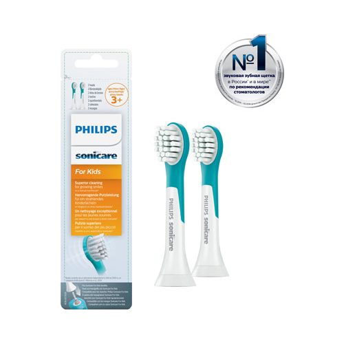 Набор мини-насадок Philips HX6032/33 Sonicare For Kids для детей 2 шт