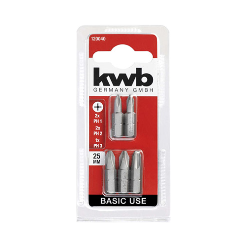 Бита Kwb BASIC PH 25мм 5шт 120040