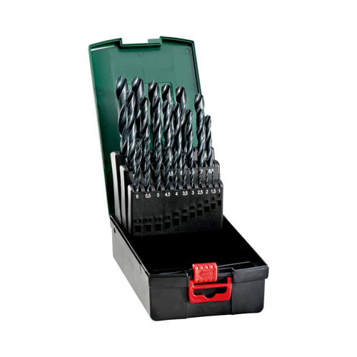 Набор сверл Metabo HSS-R (627159000) по металлу (25пред.) для дрелей