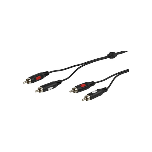 Аудио, стерео кабель Vivanco 2xRCA (M) - 2xRCA (M) 1.5м (46012)