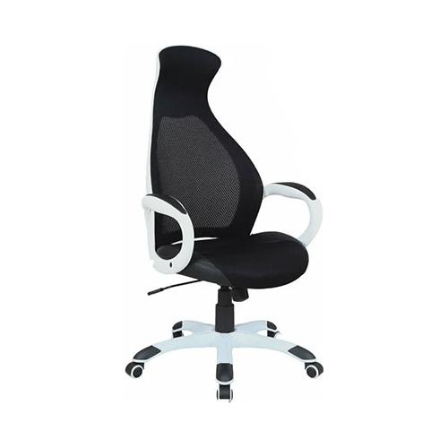 Кресло Brabix PREMIUM ''Genesis EX-517'' пластик белый ткань/экокожа/сетка черная 531573