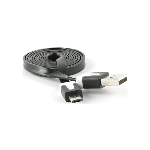 Кабель Red Line Плоский USB-micro USB (lite) черный