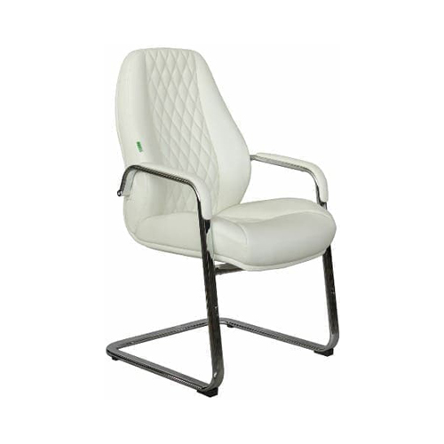 Кресло Riva Chair F385 нат.кожа белый (6207)