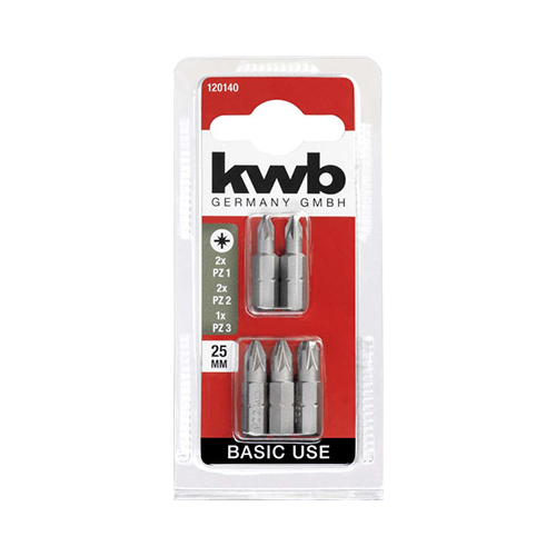 Бита Kwb BASIC PZ 25мм 5шт 120140
