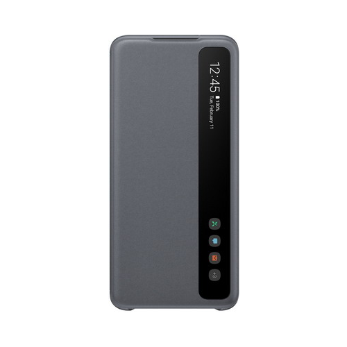 Чехол (клип-кейс) Samsung S20 (G980) ClearView gray EF-ZG980CJEGRU