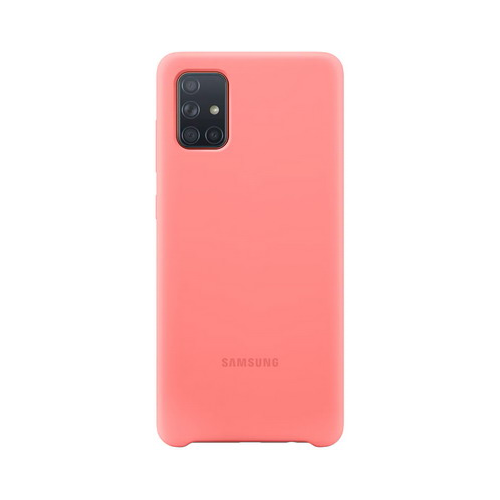 Чехол (клип-кейс) Samsung A71 (A715) SiliconeCover pink (EF-PA715TPEGRU)
