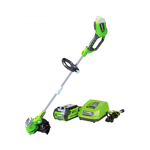 Триммер Greenworks 40 V G-max G 40 LT с аккумулятором 2Ah и зарядным устройством 2101507 UA