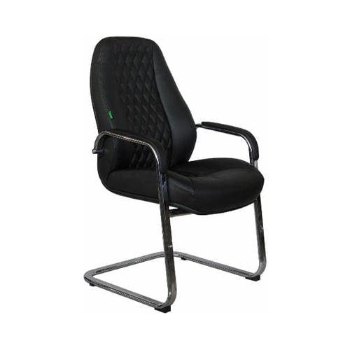 Кресло Riva Chair F385 нат.кожа черный (А8)