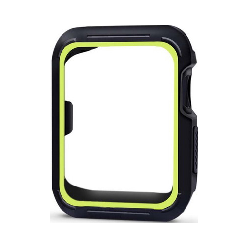 Чехол Eva для Apple Watch 42 mm Черный/Зеленый (AWC007)