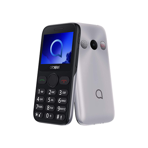 Мобильный телефон Alcatel 2019G серебристый
