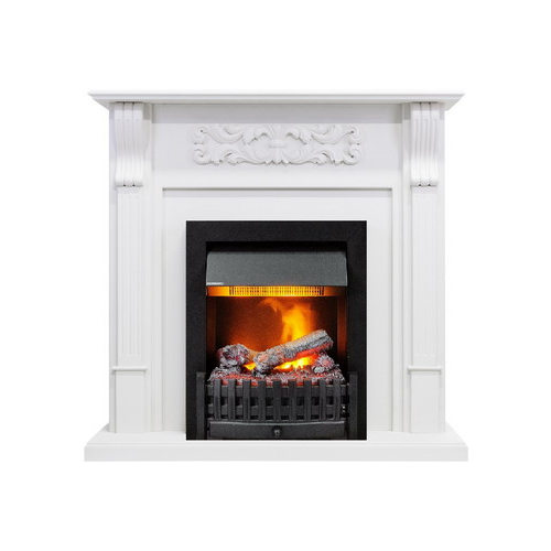Каминокомплект Dimplex VENICE с очагом Danville Delux Black (фактурный белый) 1374903442