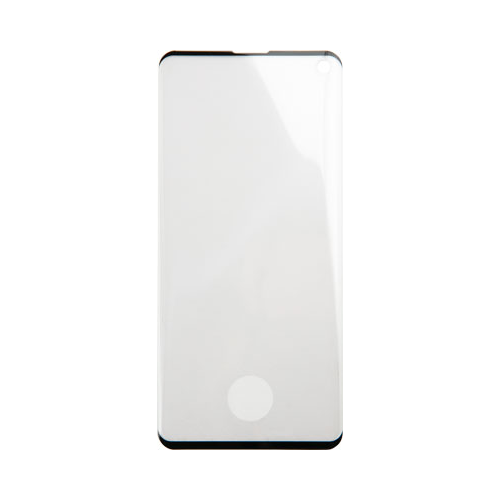 Защитное стекло Red Line Samsung Galaxy S10 Full Screen (3D) tempered glass черный с клеем в месте отпечатка