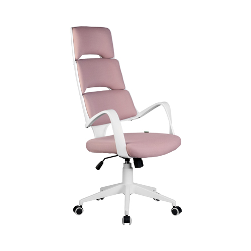 Кресло Riva Chair Sakura Белый пластик/Розовая ткань (360)