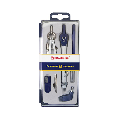 Готовальня Brauberg ''Student Oxford'' 7 предм. наполнение-1 210347