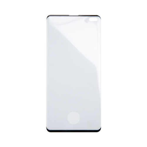 Защитное стекло Red Line Samsung Galaxy S10 Plus Full Screen (3D) tempered glass черный с клеем в месте отпеч