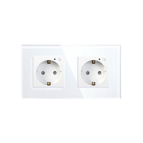 Умная встраиваемая розетка Hiper IoT Outlet W02 Duo белая (HDY-OW02)