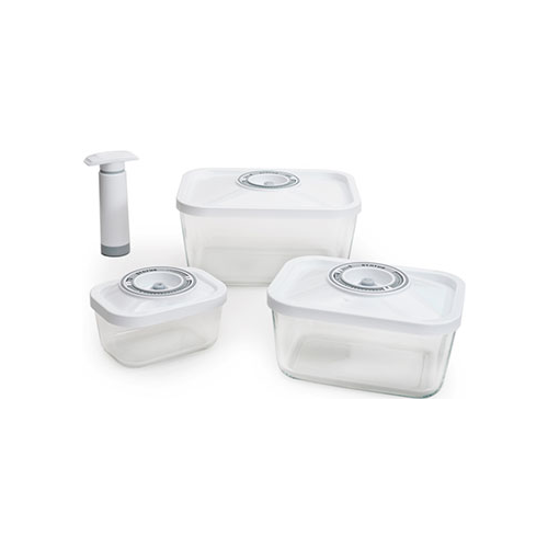 Набор контейнеров для вакуумирования Status VAC-Glass-Set White