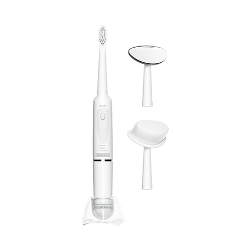 Звуковая электрическая зубная щетка US Medica Smile Expert Plus 3 в 1 (белая) 2731