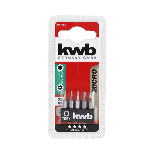 Бита Kwb Micro TORX 28мм 5шт 128240