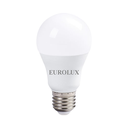Лампа Eurolux LL-E-A60-15W-230-4K-E27 (груша 15Вт нейтр. Е27) белый