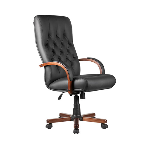 Кресло Riva Chair М 175 A Laguna Тай Чёрная кожа