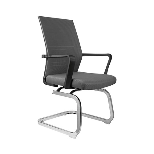 Кресло Riva Chair G818 Серая сетка на полозьях (крутящееся)